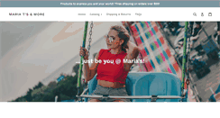 Desktop Screenshot of mariatsanmore.com